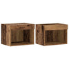 TV-tasosetti 2 pcs Vanha Puu 40 x 30 x 30 cm Tekninen puu