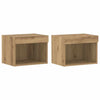 TV-tasosetti 2 pcs Artisan tammi 40 x 30 x 30 cm Tekninen puu