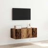 TV-seinäkaappi Vanha Puu 80 x 35 x 31 cm Tekninen puu
