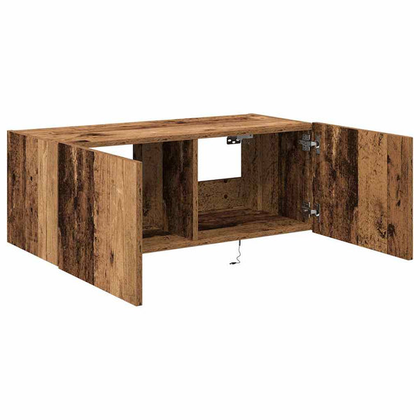 TV-seinäkaappi Vanha Puu 80 x 35 x 31 cm Tekninen puu