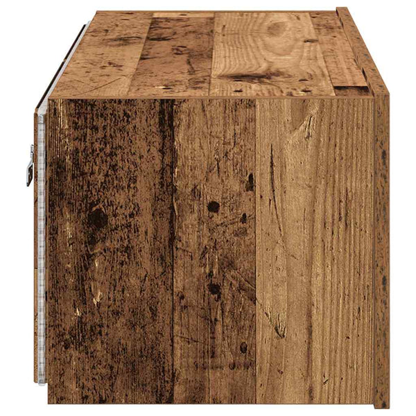 TV-seinäkaappi Vanha Puu 80 x 35 x 31 cm Tekninen puu