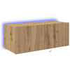 TV-seinäkaappi Artisan tammi 80 x 35 x 31 cm Tekninen puu