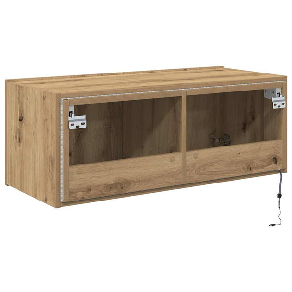 TV-seinäkaappi Artisan tammi 80 x 35 x 31 cm Tekninen puu