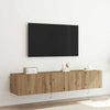 TV-seinäkaappi 2 pcs Artisan tammi 80 x 35 x 31 cm Tekninen puu