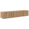 TV-seinäkaappi 2 pcs Artisan tammi 80 x 35 x 31 cm Tekninen puu