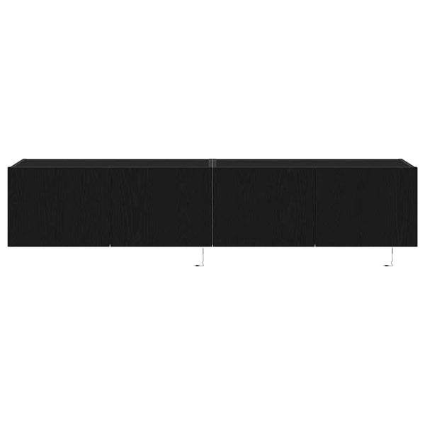TV-seinäkaappi 2 pcs Musta tammi. 80 x 35 x 31 cm Tekninen puu