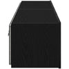 TV-seinäkaappi 2 pcs Musta tammi. 80 x 35 x 31 cm Tekninen puu
