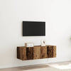 TV-seinäkaappi 2 pcs Vanha Puu 100 x 35 x 31 cm Tekninen puu
