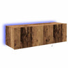 TV-seinäkaappi 2 pcs Vanha Puu 100 x 35 x 31 cm Tekninen puu