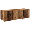 TV-seinäkaappi 2 pcs Vanha Puu 100 x 35 x 31 cm Tekninen puu