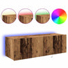 TV-seinäkaappi 2 pcs Vanha Puu 100 x 35 x 31 cm Tekninen puu