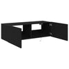 TV-seinäkaappi 2 pcs Musta tammi. 100 x 35 x 31 cm Tekninen puu
