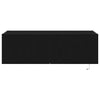 TV-seinäkaappi 2 pcs Musta tammi. 100 x 35 x 31 cm Tekninen puu