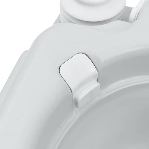 Kannettava leirintä-WC Harmaa 41,5 x 36,5 x 42 cm Polyeteeni