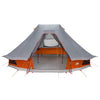 Tipi-teltta 6 hengelle Harmaa ja oranssi taffeta