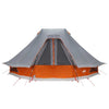 Tipi-teltta 6 hengelle Harmaa ja oranssi taffeta