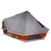 Tipi-teltta 10 hengelle Harmaa ja oranssi taffeta