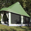 Tipi-teltta katolla Vihreä 404 x 370 x 270 cm taffeta
