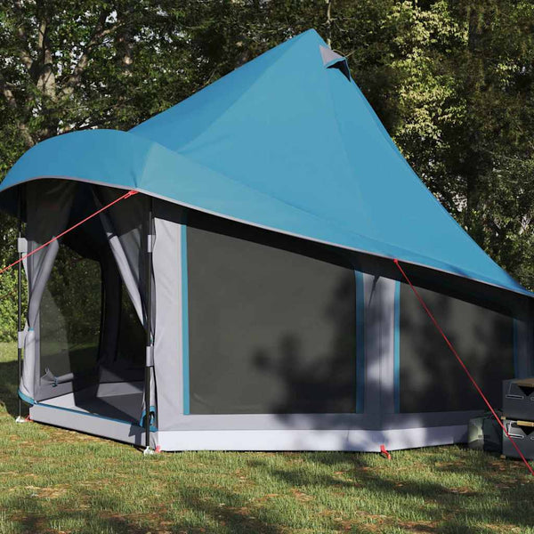 Tipi-teltta katolla Sininen 404 x 370 x 270 cm taffeta