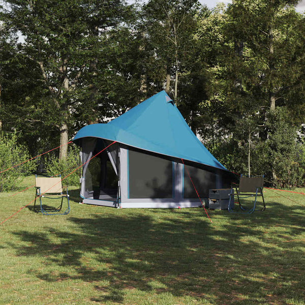 Tipi-teltta katolla Sininen 404 x 370 x 270 cm taffeta