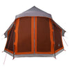 Tipi-teltta Harmaa ja oranssi 404 x 370 x 270 cm taffeta