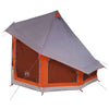 Tipi-teltta Harmaa ja oranssi 404 x 370 x 270 cm taffeta