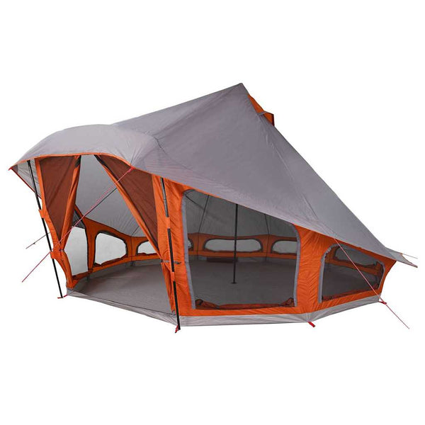 Tipi-teltta Harmaa ja oranssi 508 x 470 x 300 cm taffeta