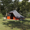 Tipi-teltta 10 hengelle Harmaa ja oranssi taffeta
