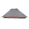Tipi-teltta 12 hengelle Harmaa ja oranssi taffeta