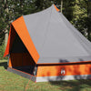 Tipi-teltta 8 hengelle Harmaa ja oranssi taffeta