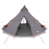 Tipi-teltta Harmaa ja oranssi 560 x 560 x 300 cm taffeta