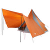 Tipi-teltta Harmaa ja oranssi 510 x 690 x 330 cm taffeta