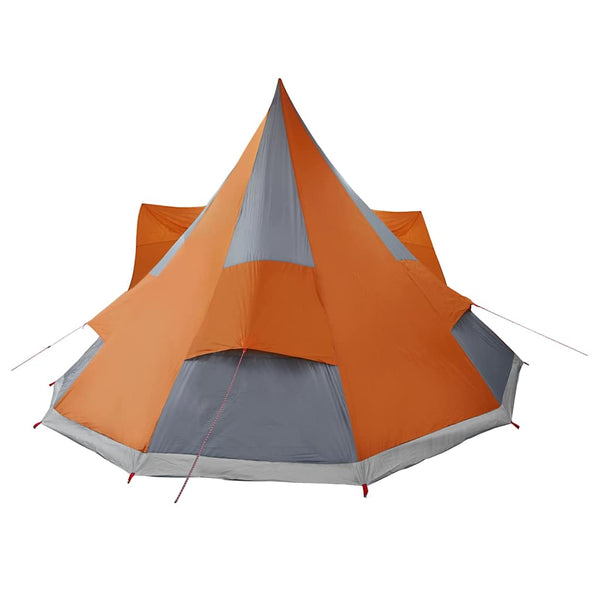 Tipi-teltta Harmaa ja oranssi 510 x 690 x 330 cm taffeta