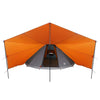 Tipi-teltta Harmaa ja oranssi 510 x 690 x 330 cm taffeta