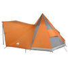 Tipi-teltta Harmaa ja oranssi 510 x 690 x 330 cm taffeta