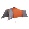 Tipi-teltta 8 hengelle Harmaa ja oranssi taffeta