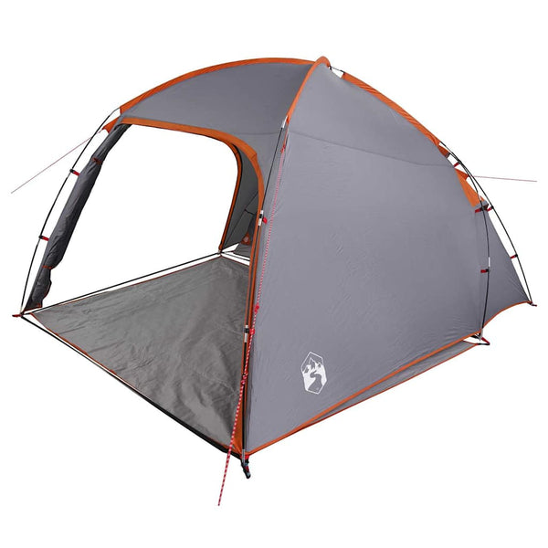 Mökki teltta 2 hengelle Harmaa ja oranssi taffeta