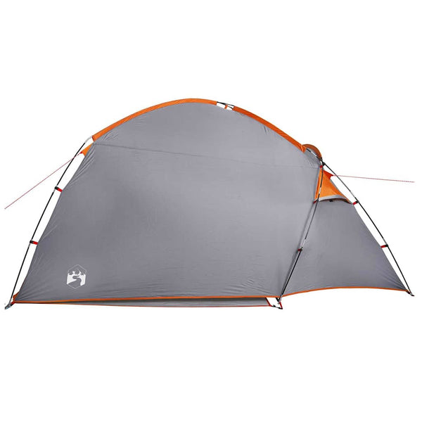 Mökki teltta 2 hengelle Harmaa ja oranssi taffeta
