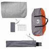 Pyörävarastoteltta Harmaa ja oranssi 256 x 222 x 182 cm taffeta