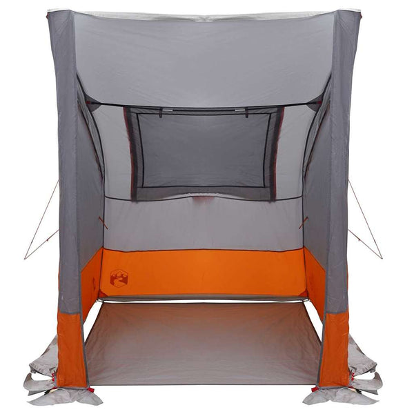 Takaluukkuteltta Harmaa ja oranssi 194 x 180 x 210 cm taffeta
