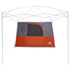 Sisäteltta katolla Harmaa ja oranssi 280 x 220 x 176 cm taffeta