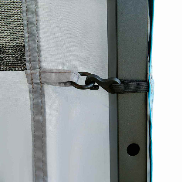 Ripustettava telttajärjestelijä Harmaa ja sininen 320 x 182 cm
