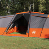 Perhe Teltta 16 hengelle Harmaa ja oranssi taffeta Vedenpitävä