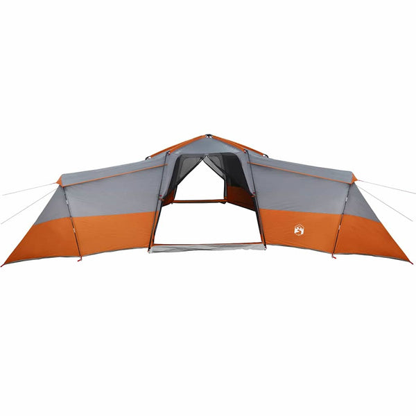 Perhe Teltta 16 hengelle Harmaa ja oranssi taffeta Vedenpitävä