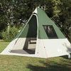 Tipi-teltta 6 hengelle Vedenpitävä Vihreä taffeta