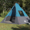Tipi-teltta 6 hengelle Vedenpitävä Sininen taffeta