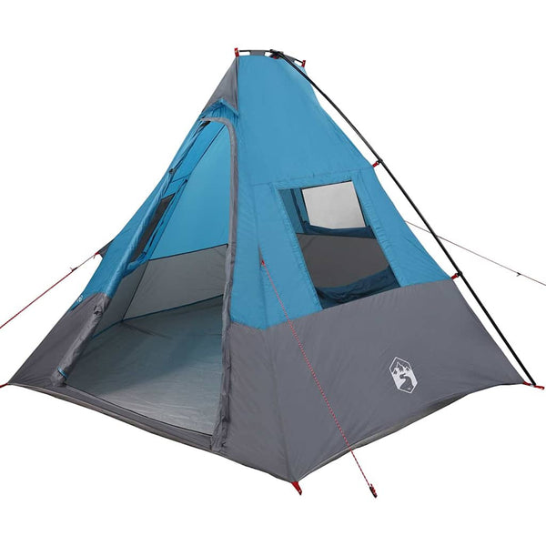 Tipi-teltta 6 hengelle Vedenpitävä Sininen taffeta