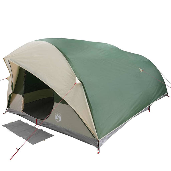 Tunneliteltta 10 hengelle Vihreä taffeta Vedenpitävä