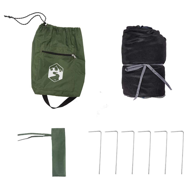 Sisäteltta 6 hengelle Vihreä taffeta