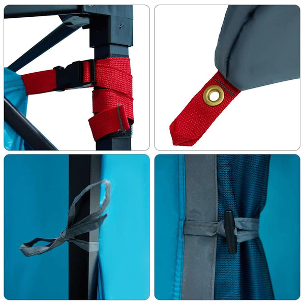Sisäteltta 6 hengelle Sininen taffeta